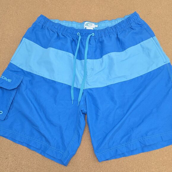 Teal Cove Swim Trunks Board Shorts Men's XXL Drawstring  Pockets (C25) - Picture 1 of 7